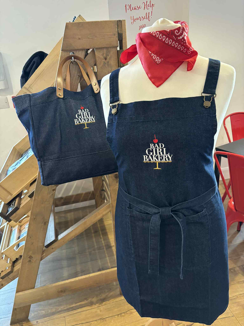 Bad Girl Denim Apron